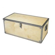 Förvaringslåda av träd, Låsbar