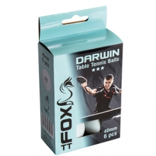 Fox Darwin 3-star bordtennisbollar 6 st