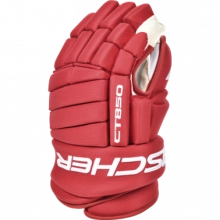 Fischer CT850 Pro hockeyhandskar (röd)
