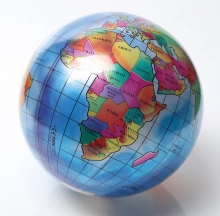 Lekboll Globus 11,5 cm 