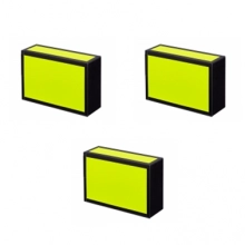 Cigarrlåda, neongula, 3 st