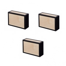 Cigarrlåda, trädfärg 3 st